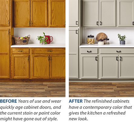 how to paint stained wood kitchen cabinets?